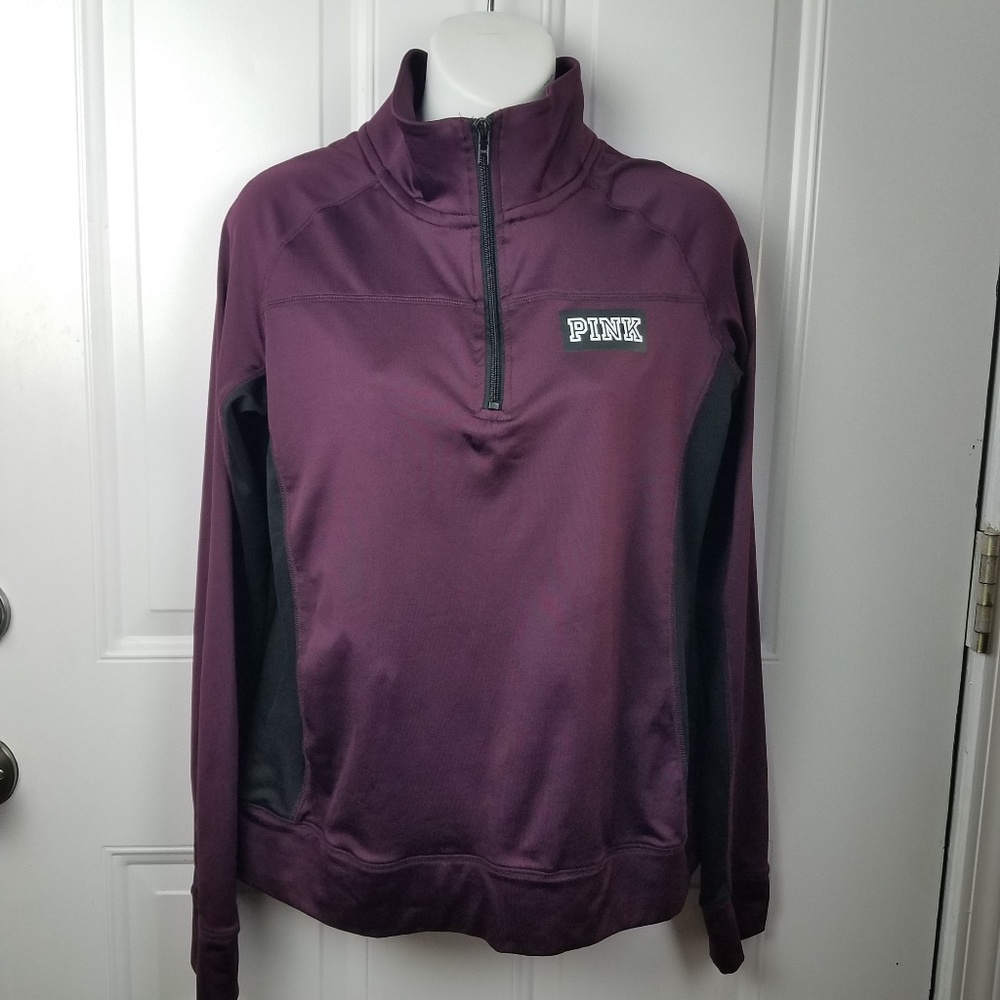 PINK by Victoria's Secret Half Zip Burgundy Tunic - Picture 8 of 8